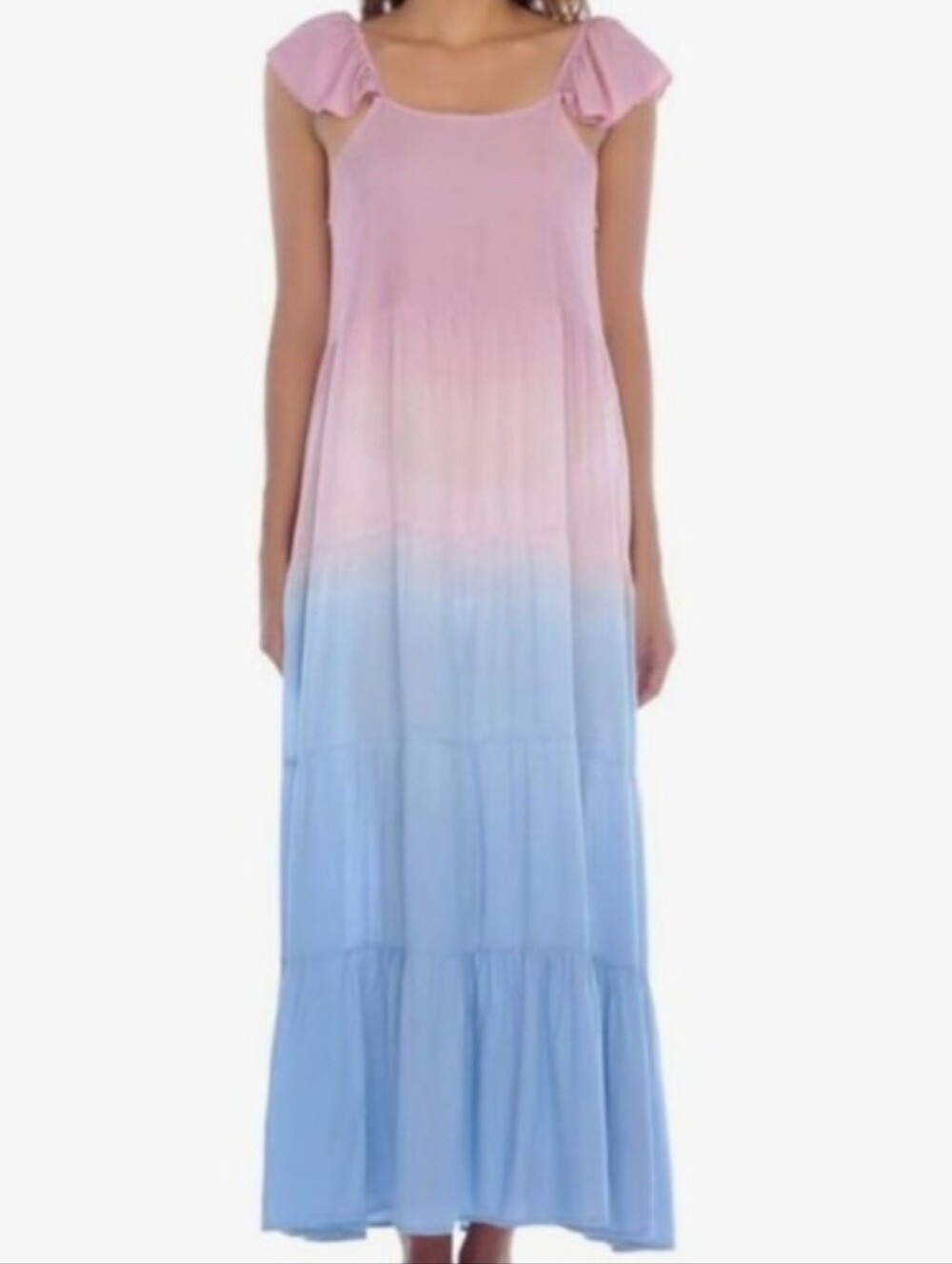 NWT Raviya Women's Mauve Ombre Maxi Coverup Maxi Dress SMALL